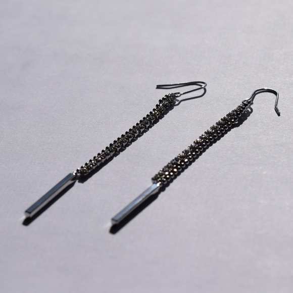 Long Silver Earrings - Picture 1 of 6